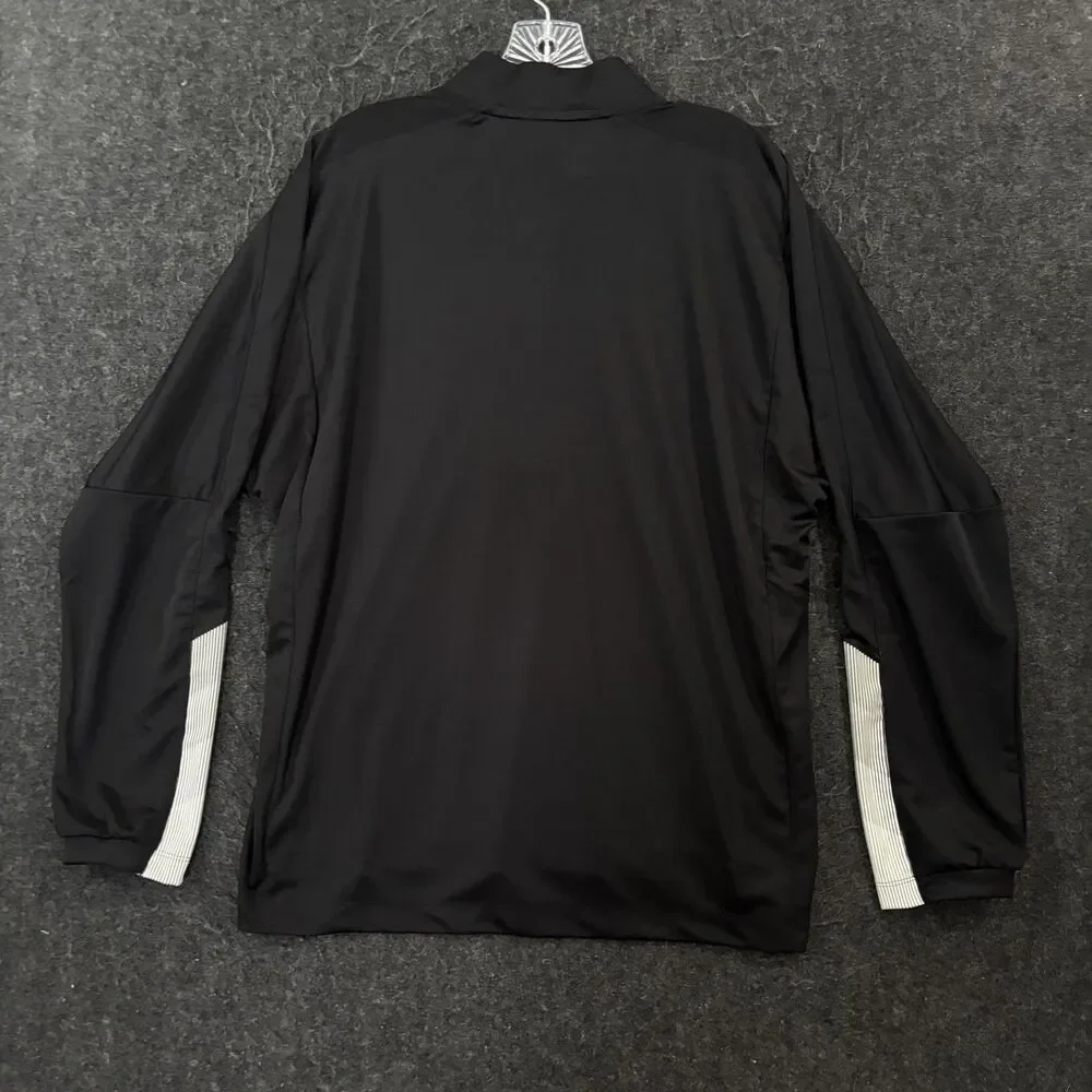 Mississippi State Bulldogs Pullover Men's Medium Black Basketball 1/4 Zip Adidas